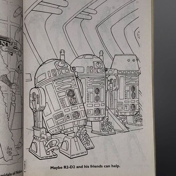 2010 Star Wars 400 Page Book to Color: Anakin to Vader NOT COLORED IN - Picture 5 of 7